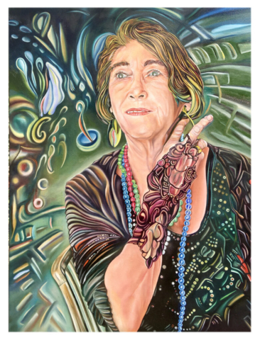 „Ilse“, 2021, 80 x 100 cm, oil on canvas, © Michael Pfeiffer