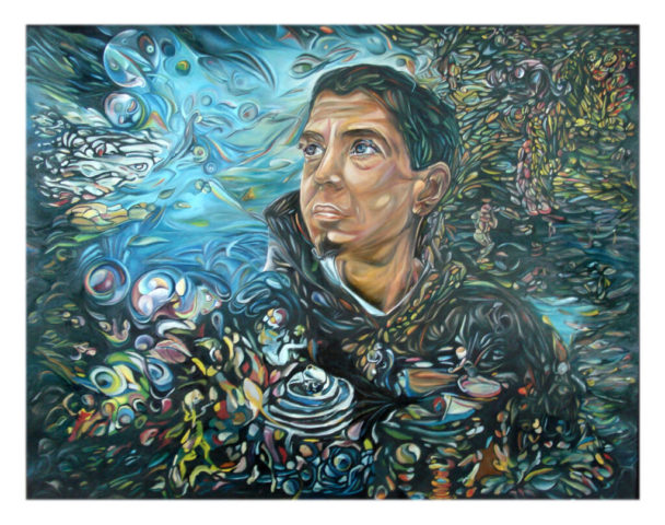 „Roman", 2015, 100 x 80 cm, oil on canvas, © Michael Pfeiffer