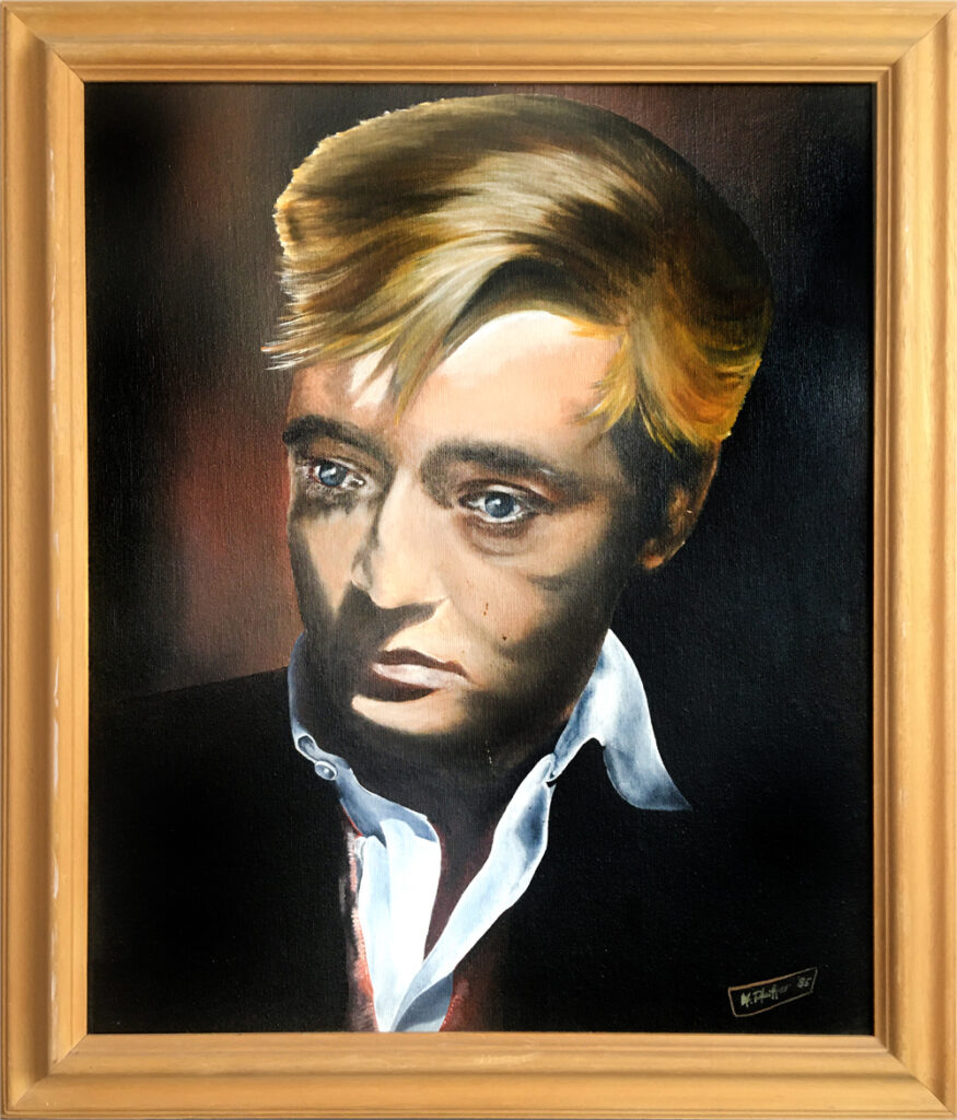 Ölgemälde von Michael Pfeiffer, Frühwerk, Porträt von Oskar Werner