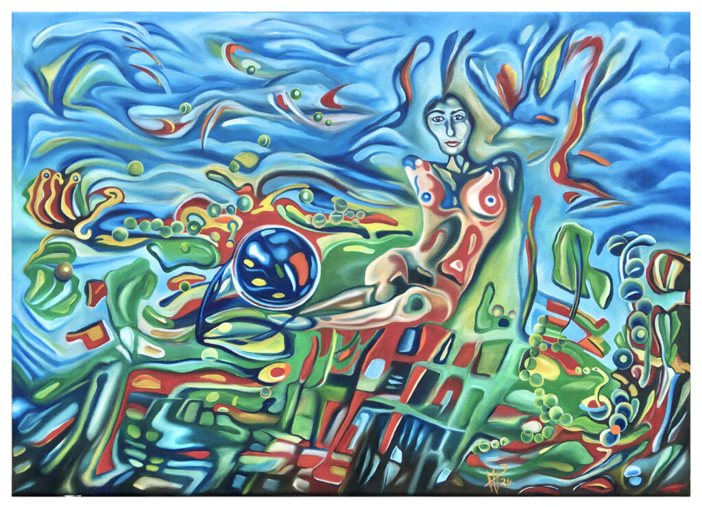 „Ölgemälde aus der Serie Liebesgeschichten von Michael Pfeiffer, Phantastischer Realismus“